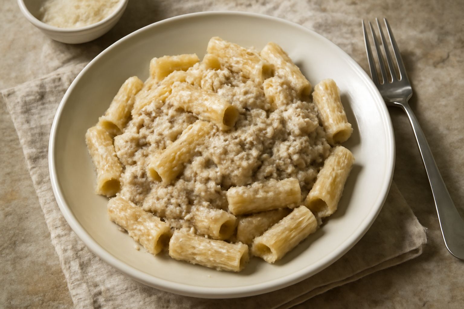 Pasta al ragù bianco