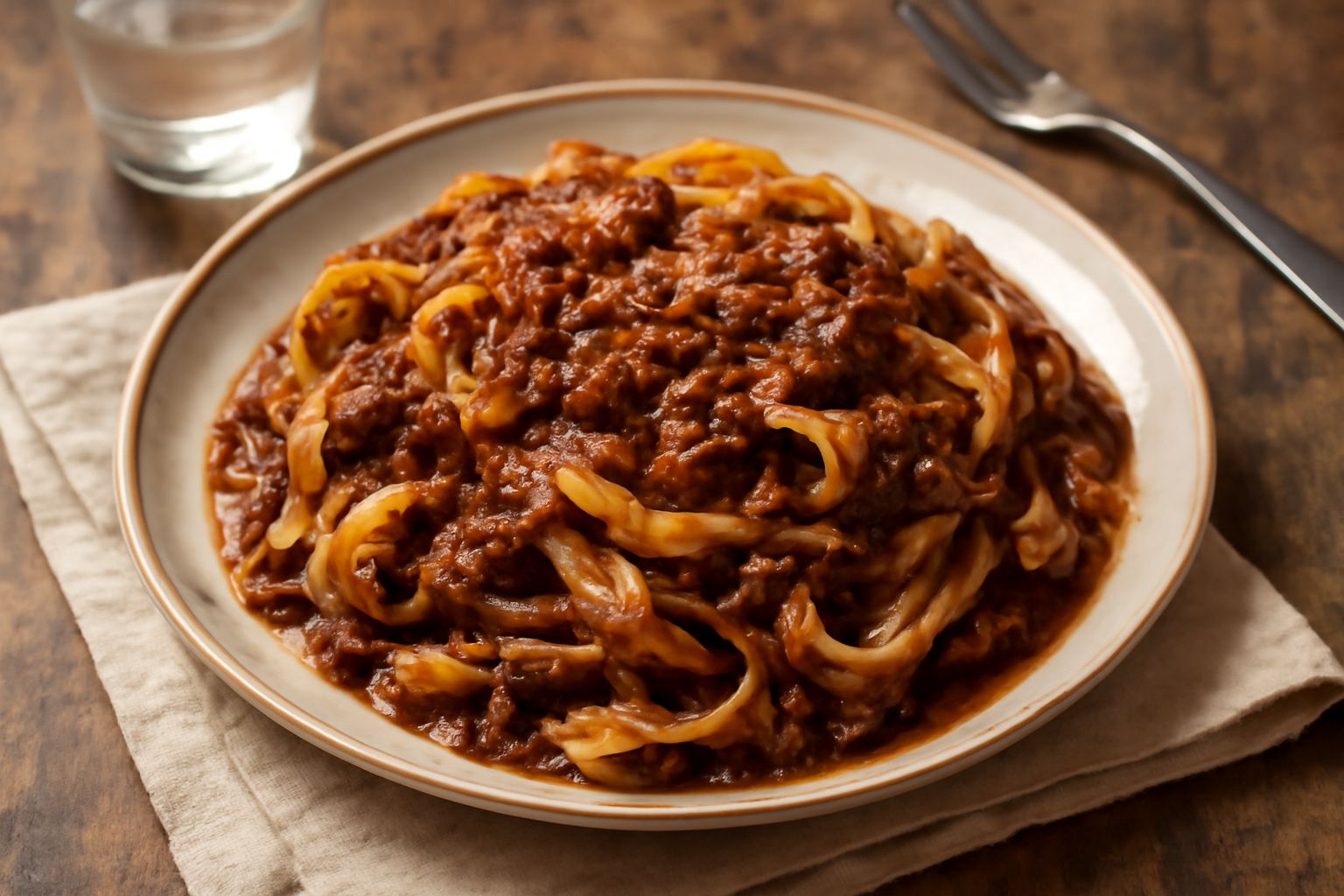 Pasta al ragù dei resti