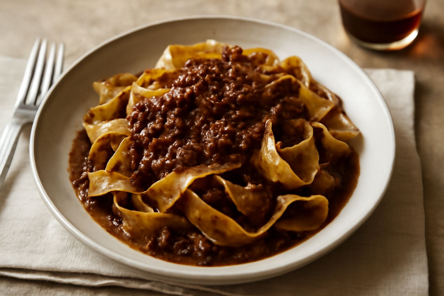 Pasta al ragù di cinta senese