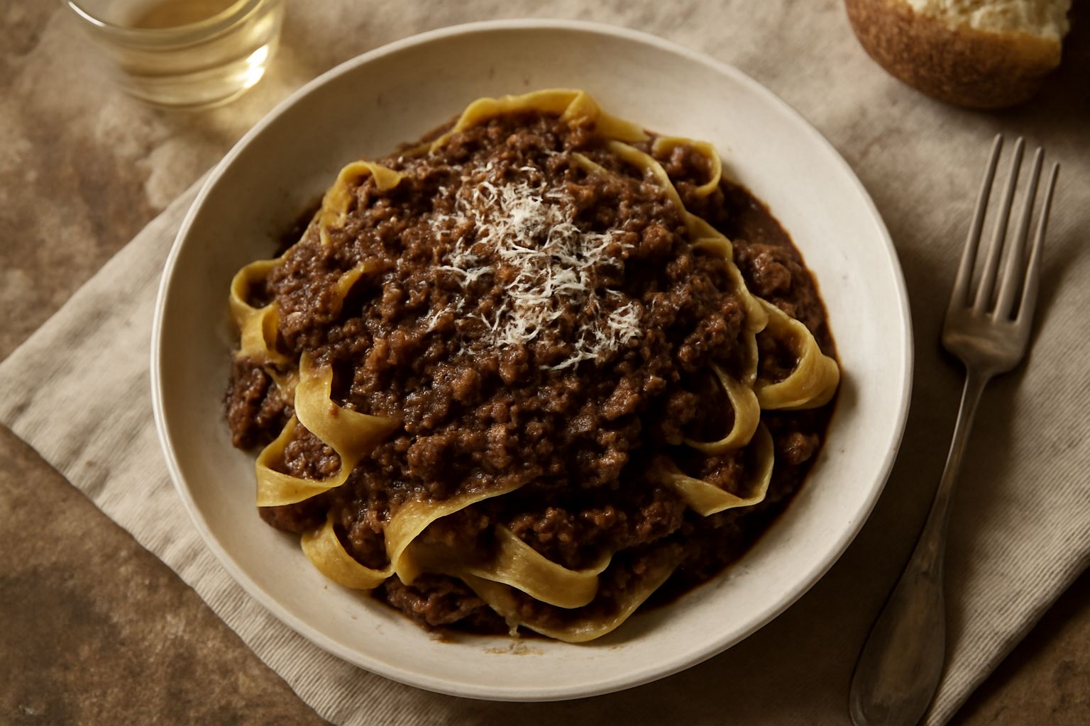Pasta al ragù di selvaggina