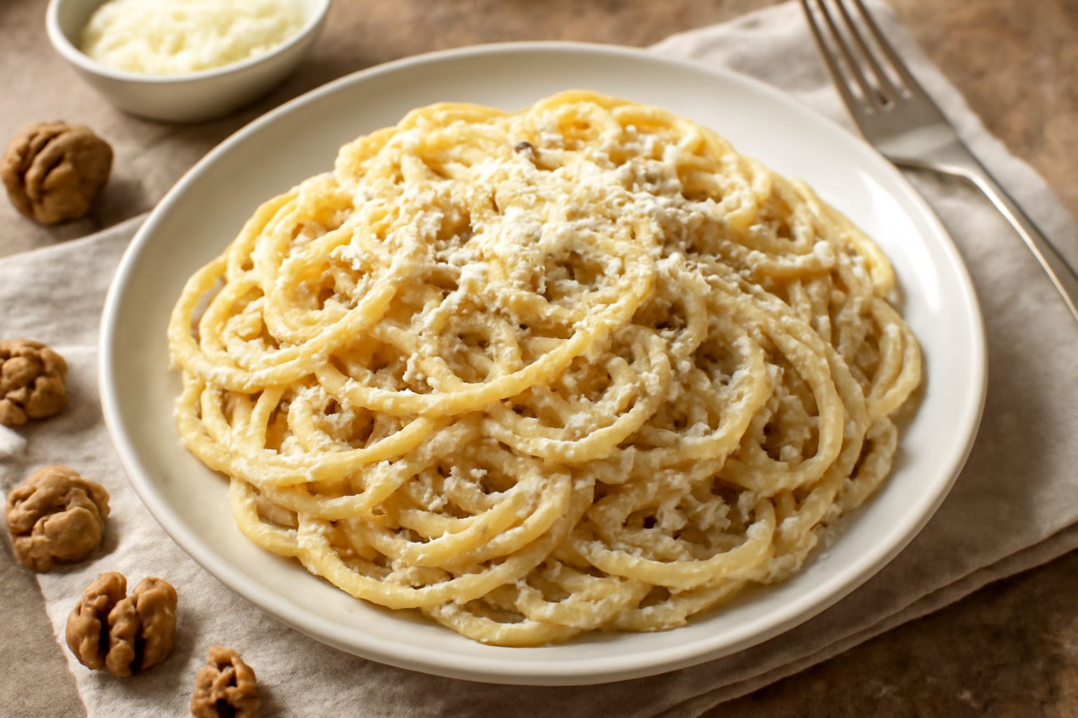 Pasta al sugo di noci