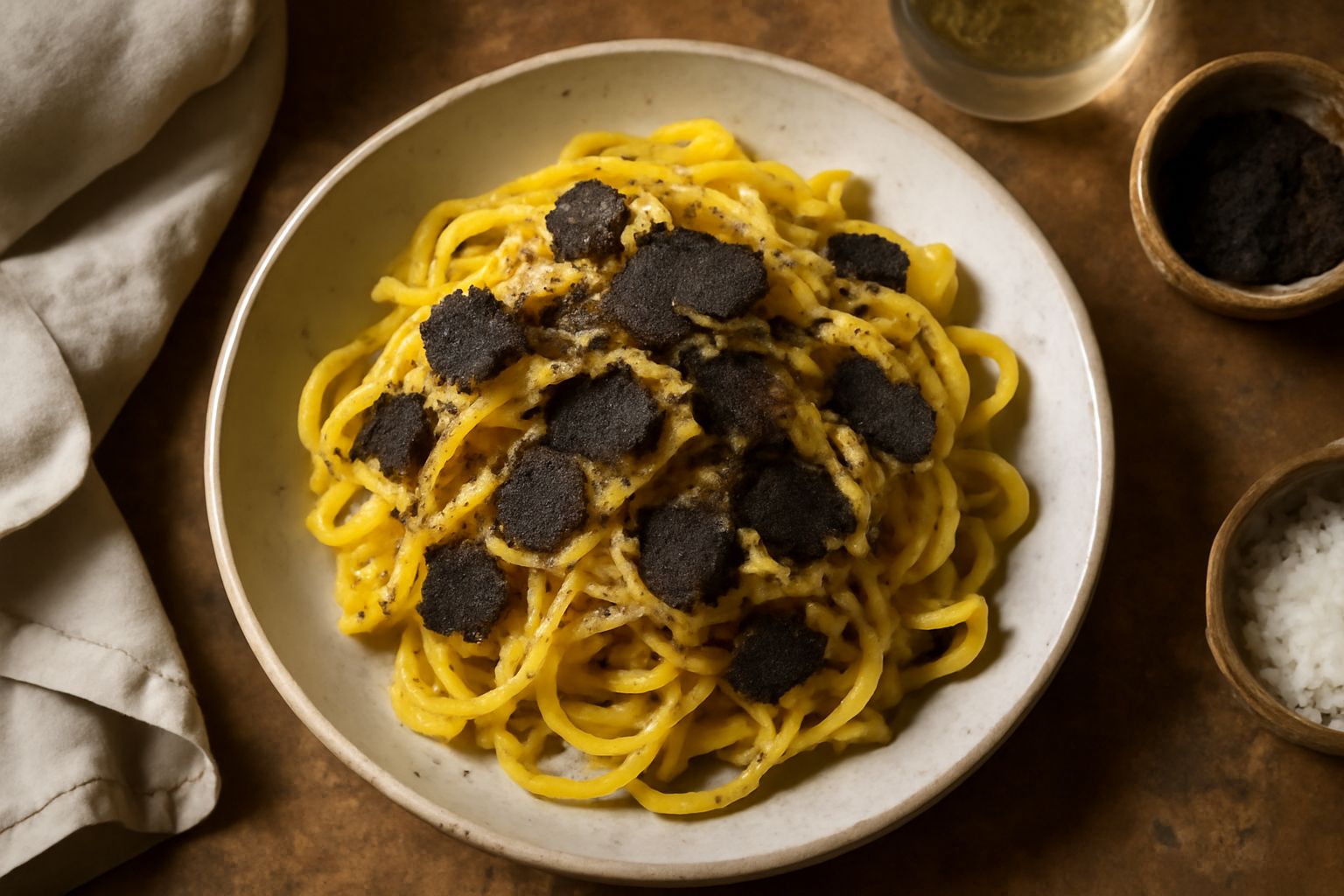 Pasta al tartufo nero