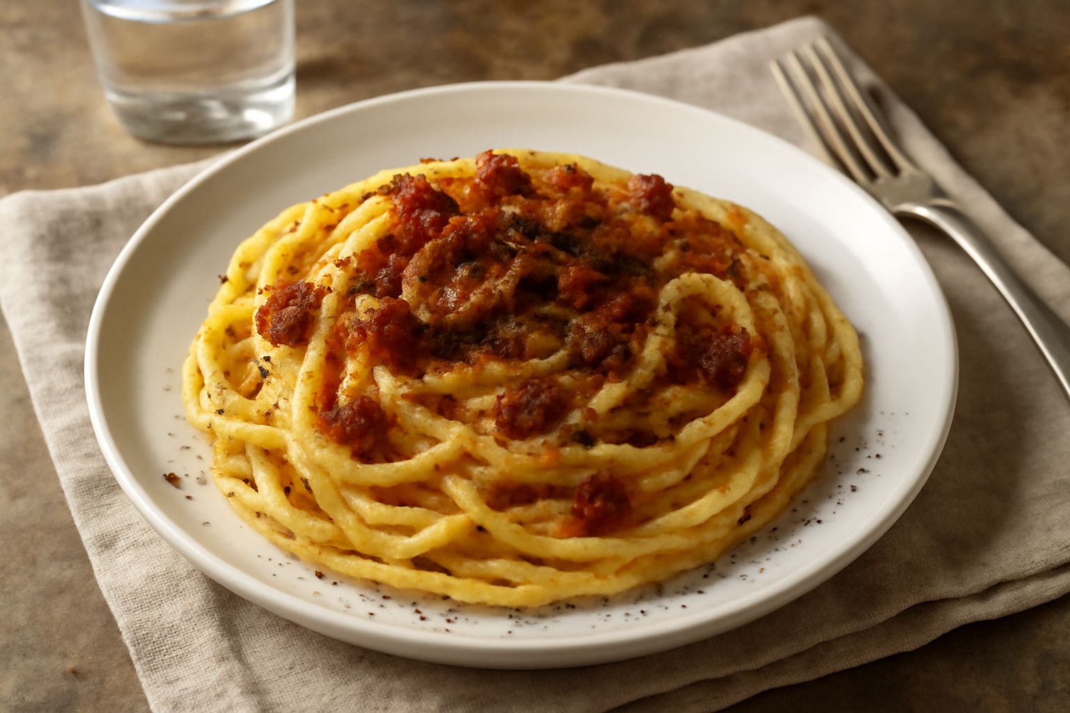 Pasta alla carbonara sassarese
