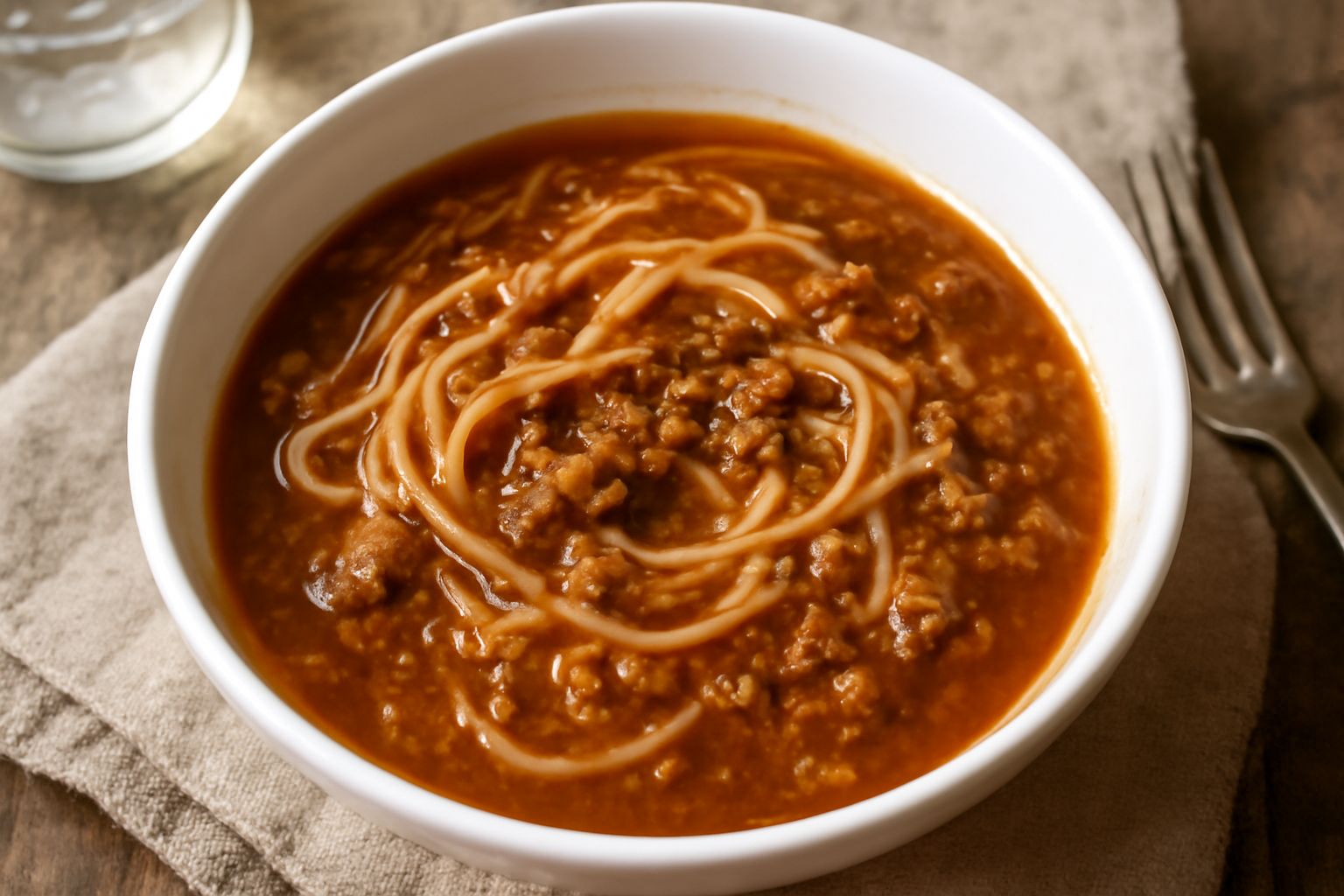 Pasta alla pisana in brodo