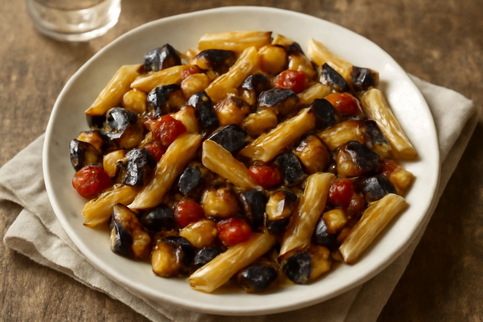 Pasta ca' le melanzane fredda