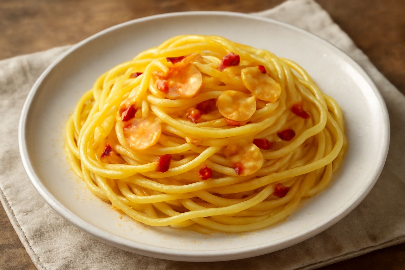 Pasta ca' l'olio e l'aglio