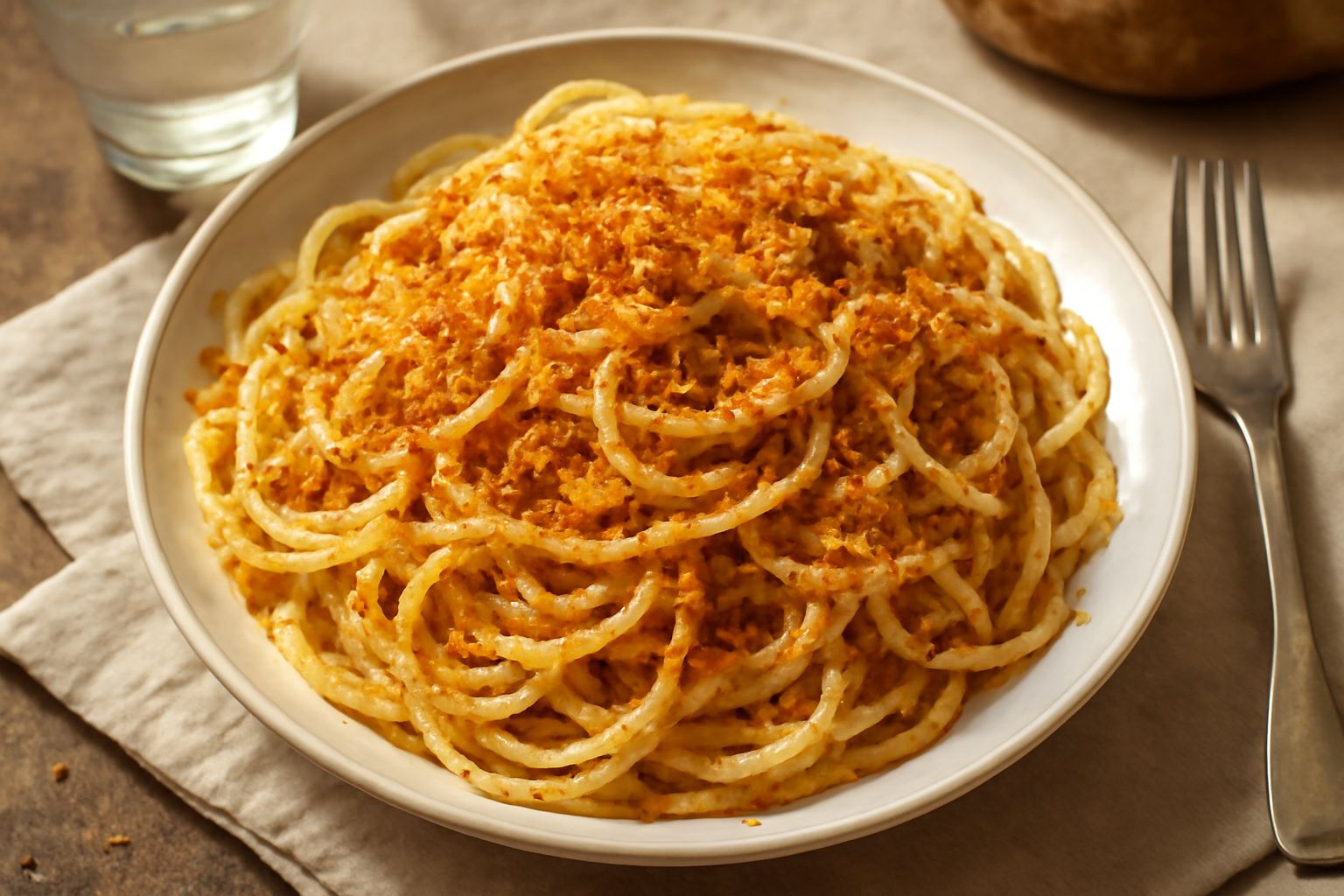 Pasta ca' mollica di pane