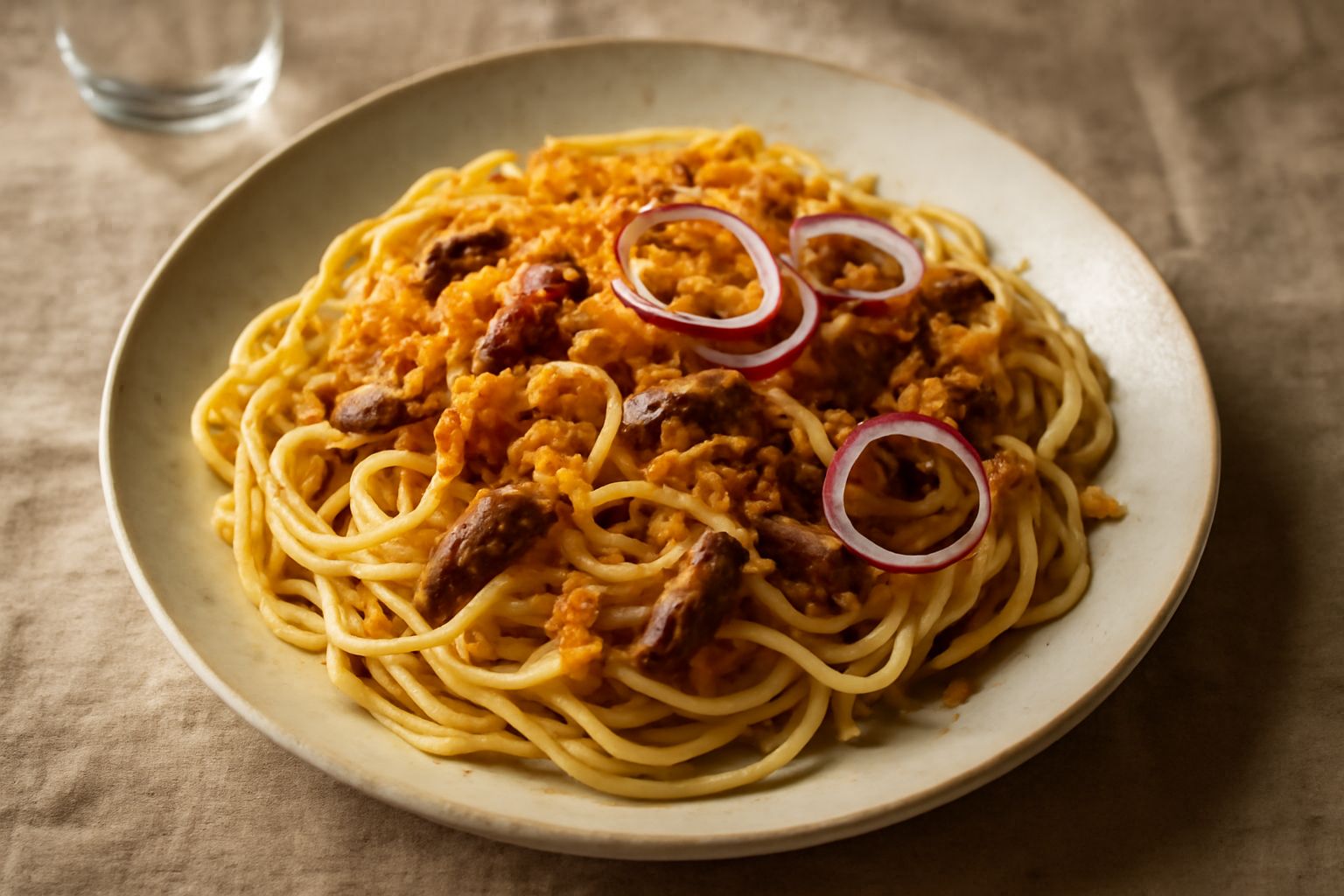 Pasta ca' mollica e acciughe