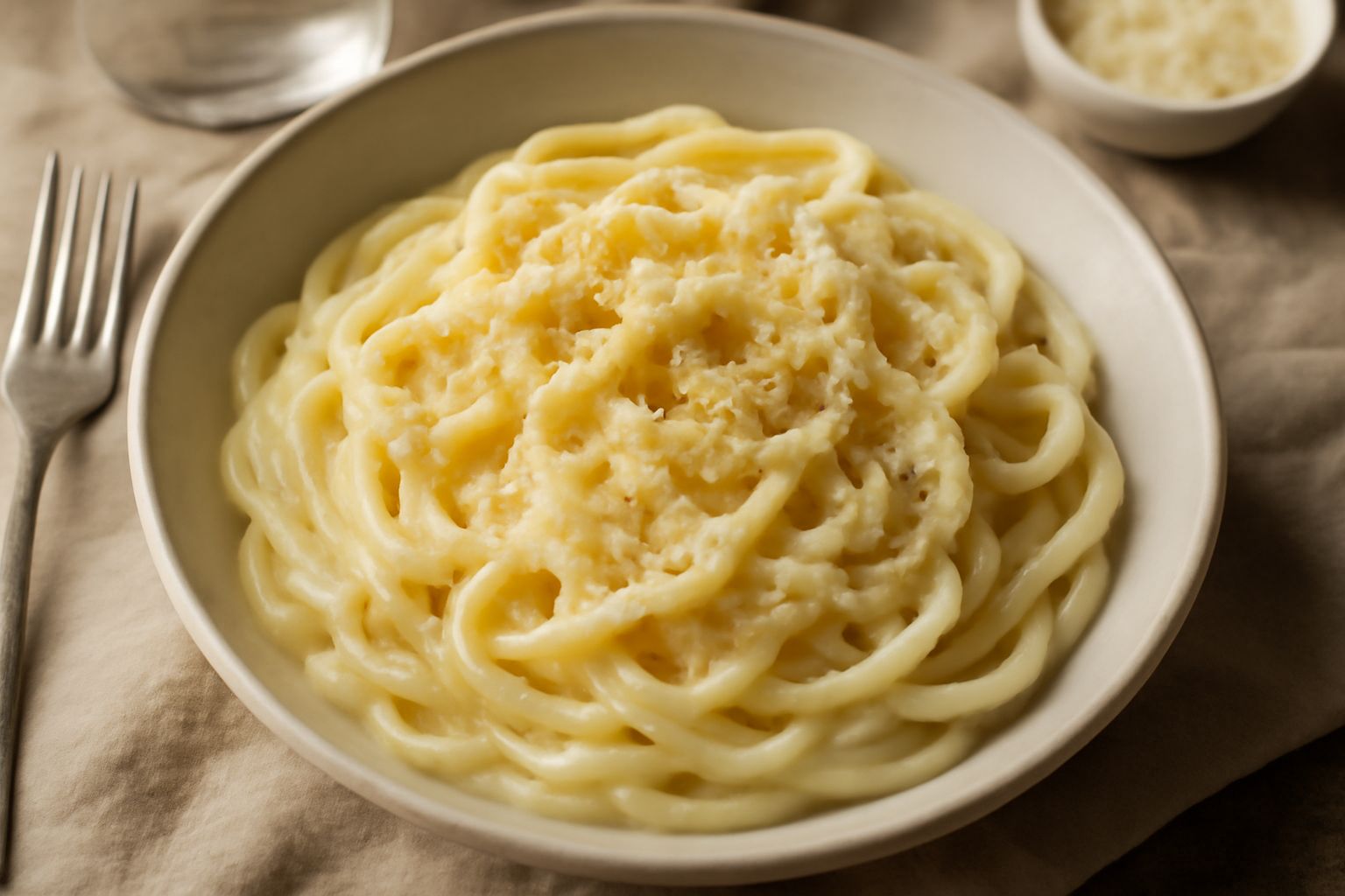 Pasta ca' ova e formaggio