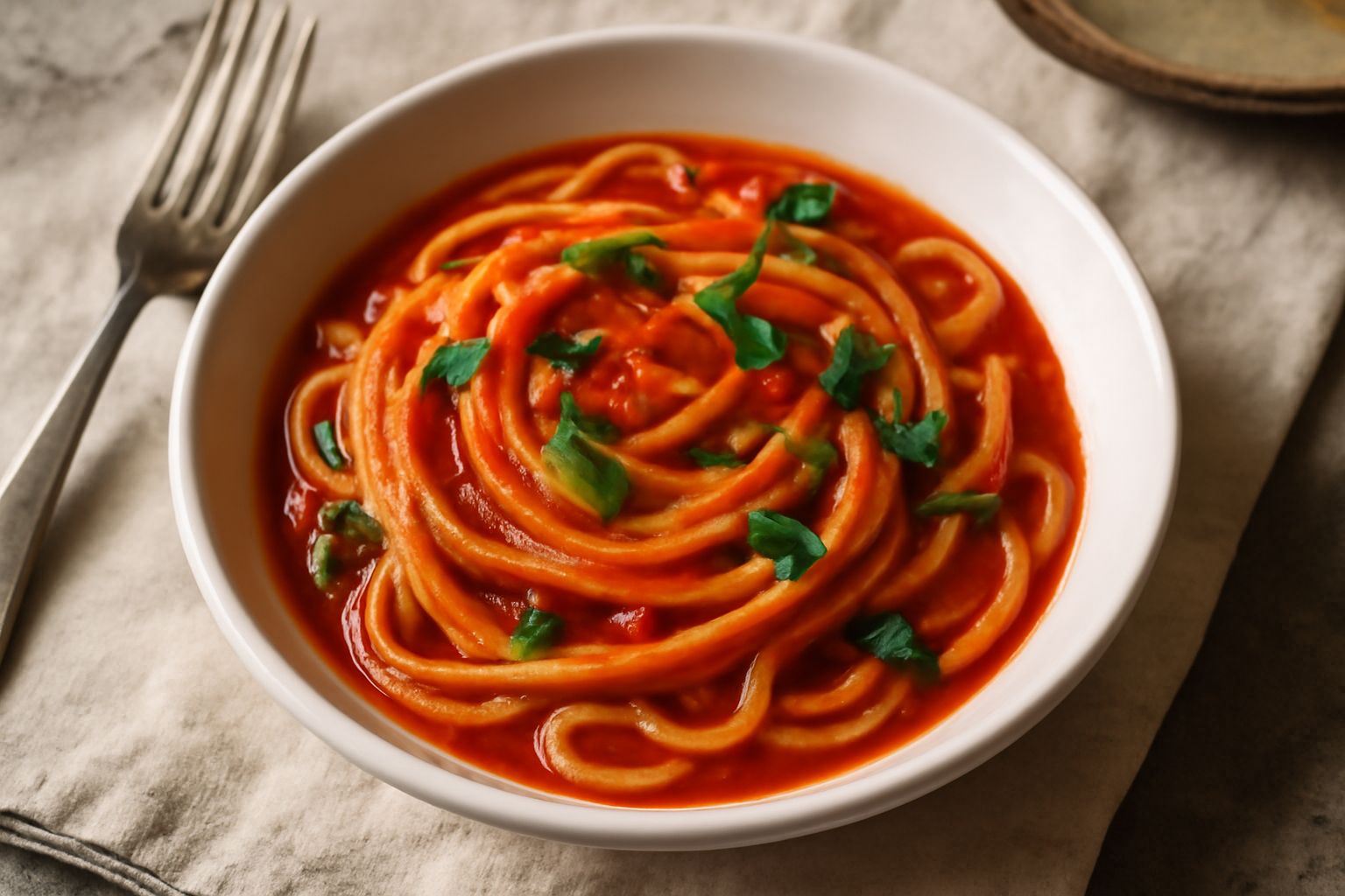 Pasta 'ca pummarola e basilico