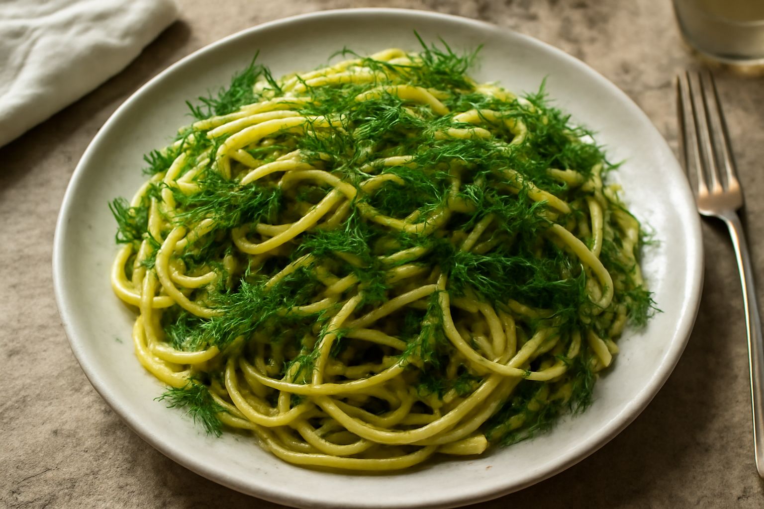 Pasta con finocchietto selvatico
