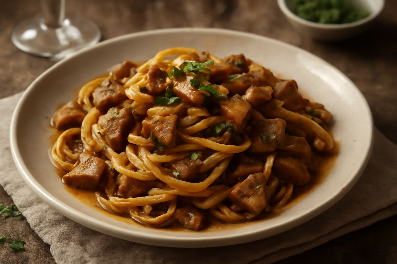 Pasta con i funghi porcini