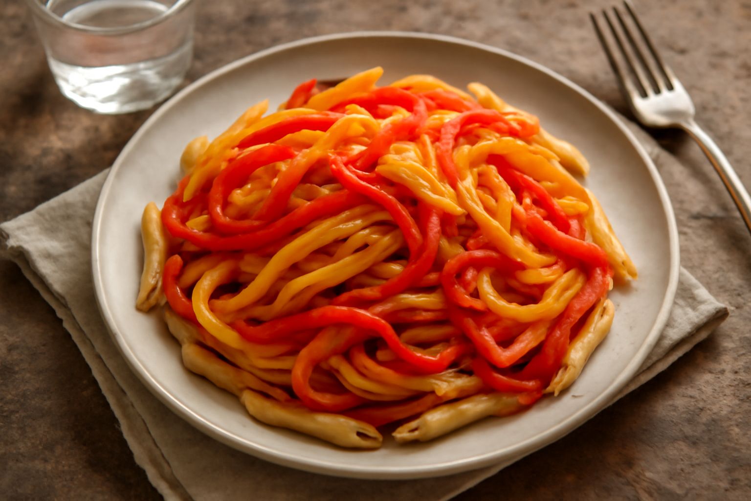 Pasta con i peperoni