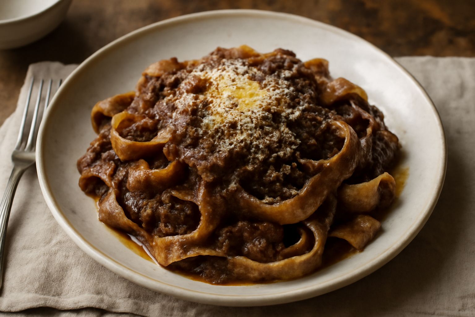 Pasta con il ragù di capra