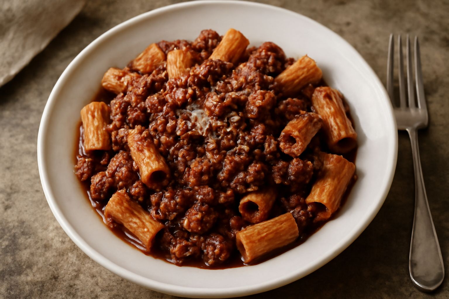 Pasta con il ragu di frattaglie