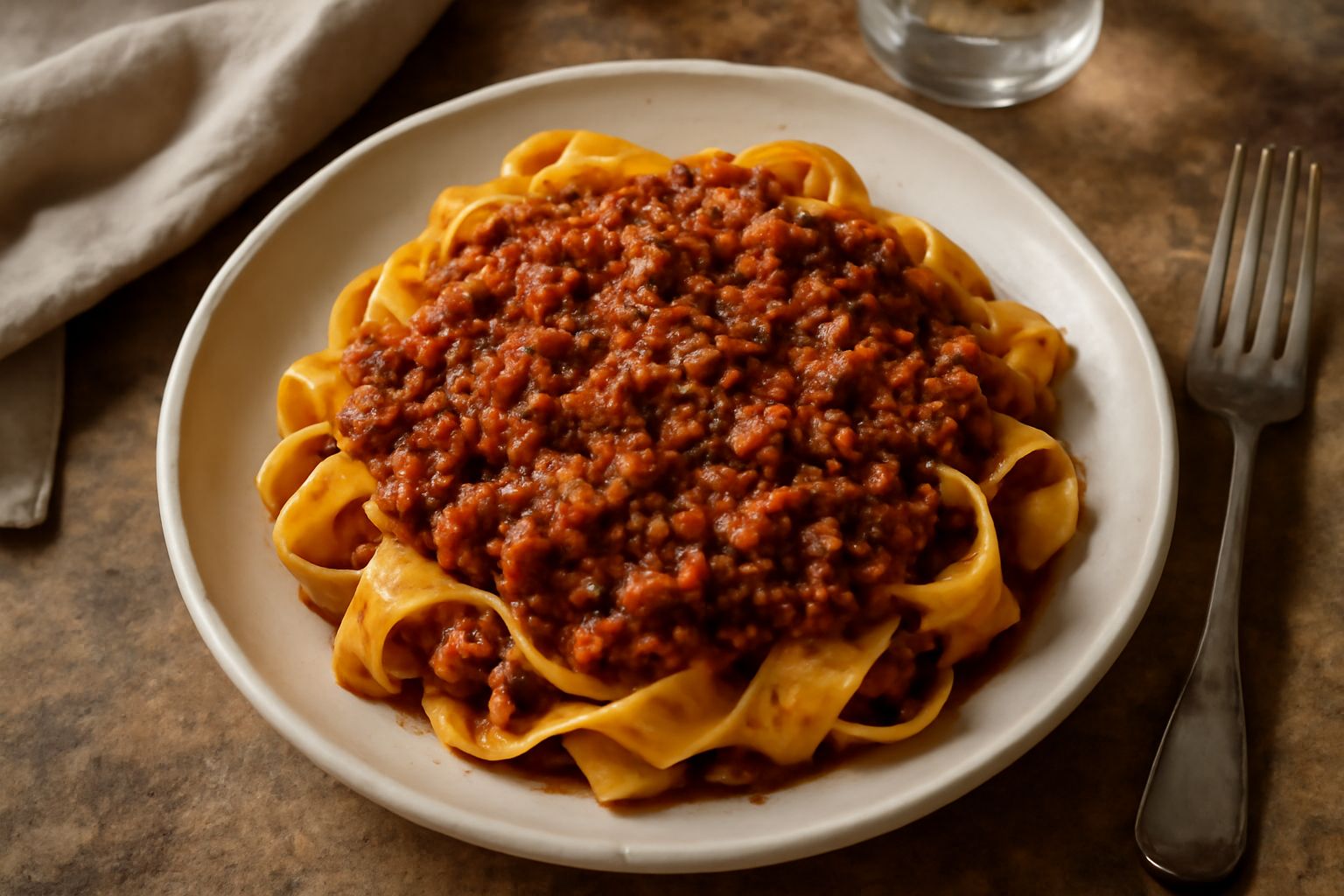 Pasta con il ragù povero