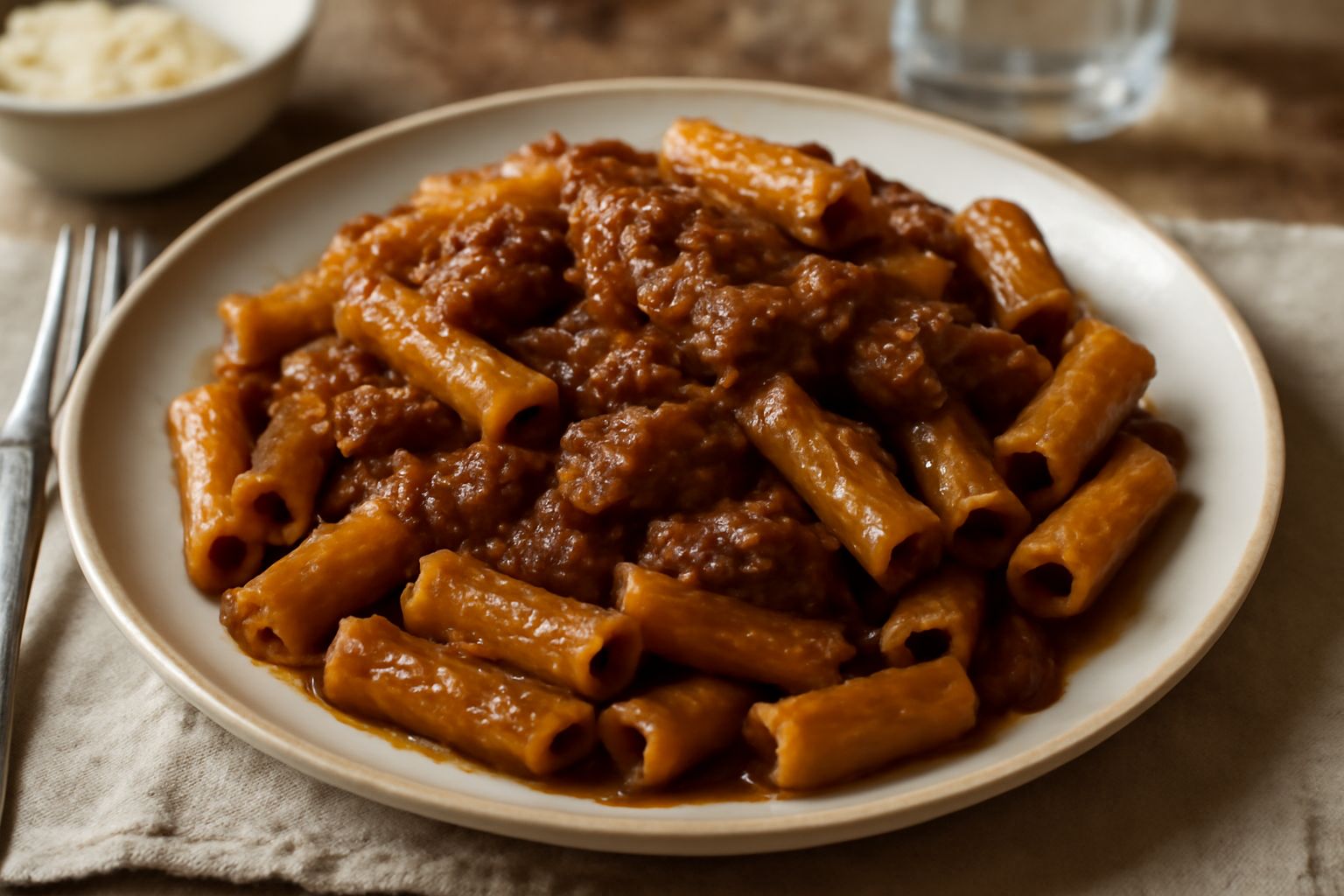 Pasta con il ragù salernitano