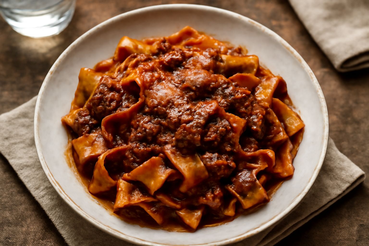Pasta con il sugo d'avanzo