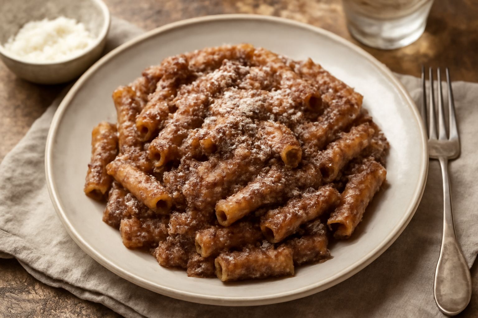 Pasta con il sugo di melanzane