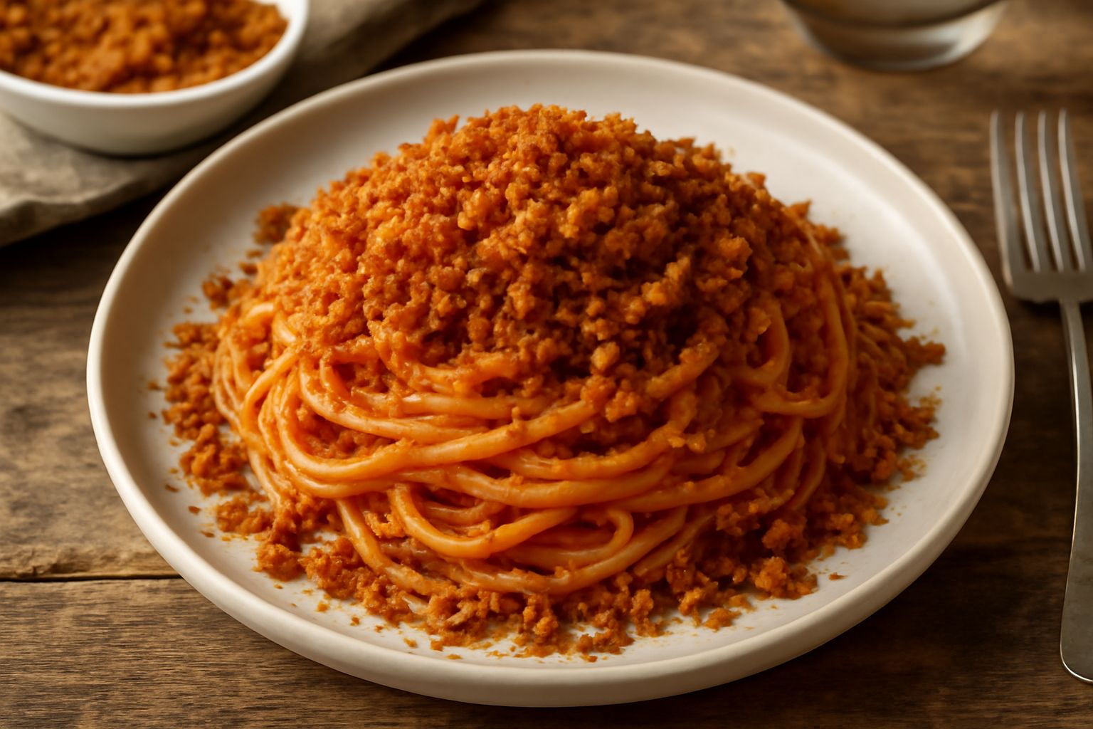 Pasta con la Mollica Fritta