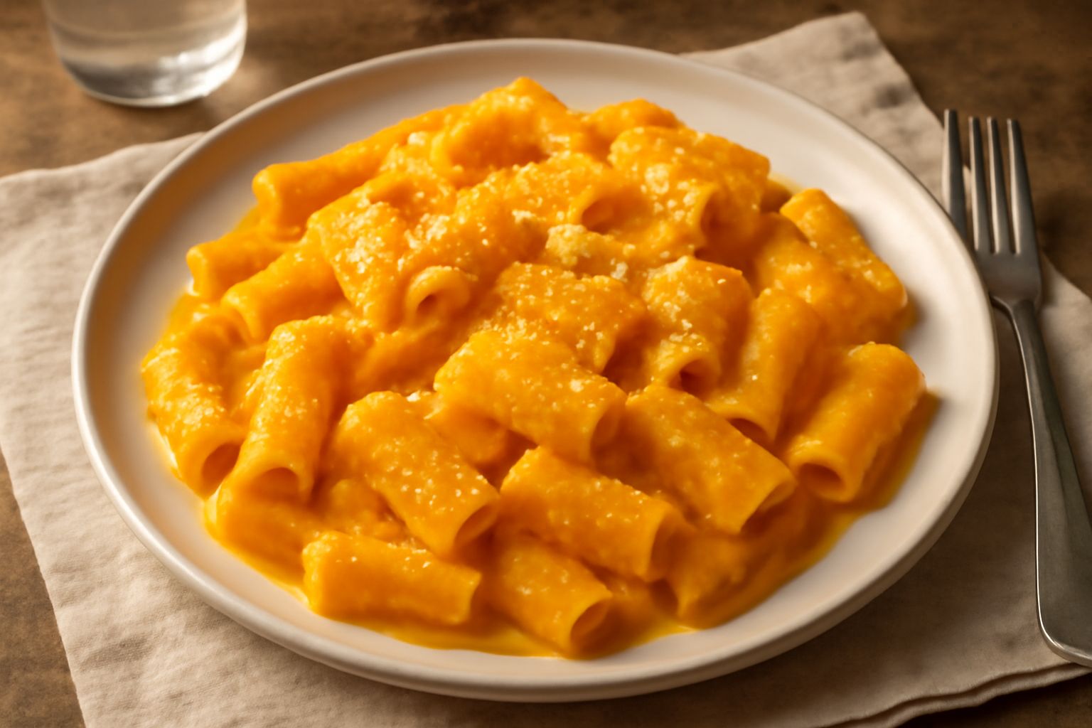 Pasta con la zucca