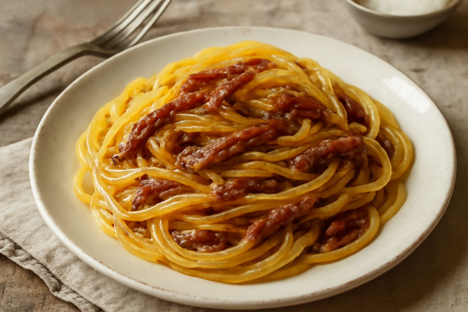 Pasta con le acciughe