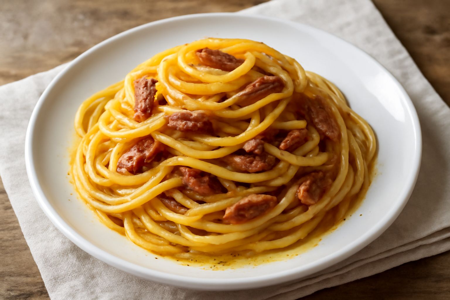 Pasta con le acciughe salate