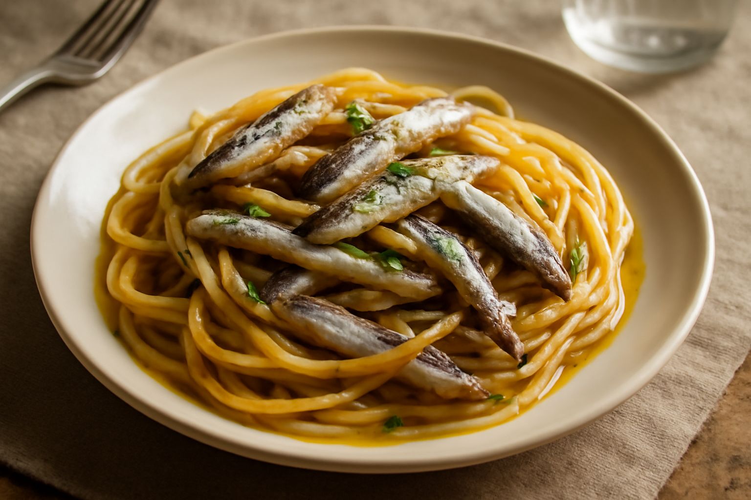 Pasta con le alici