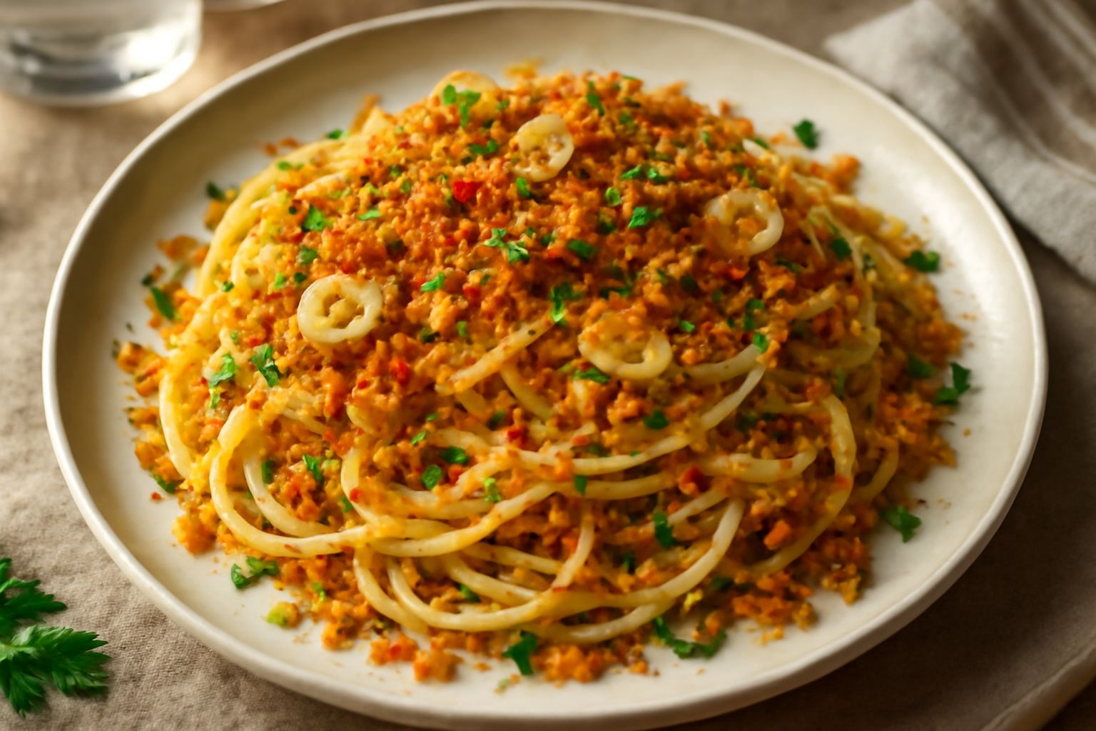 Pasta con le Briciole di Pane