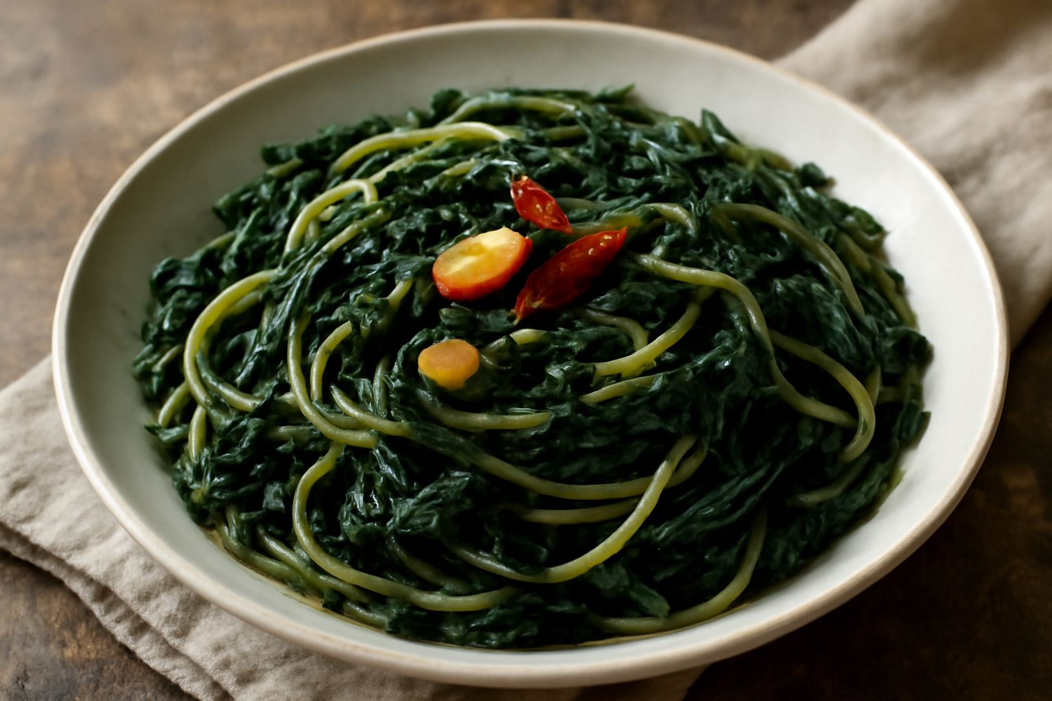 Pasta con le erbette selvatiche