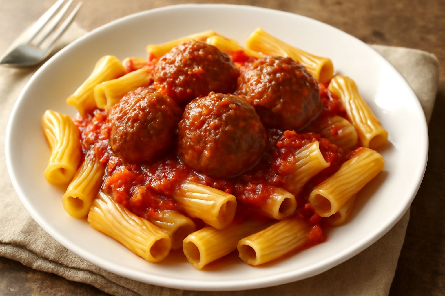 Pasta con le polpette