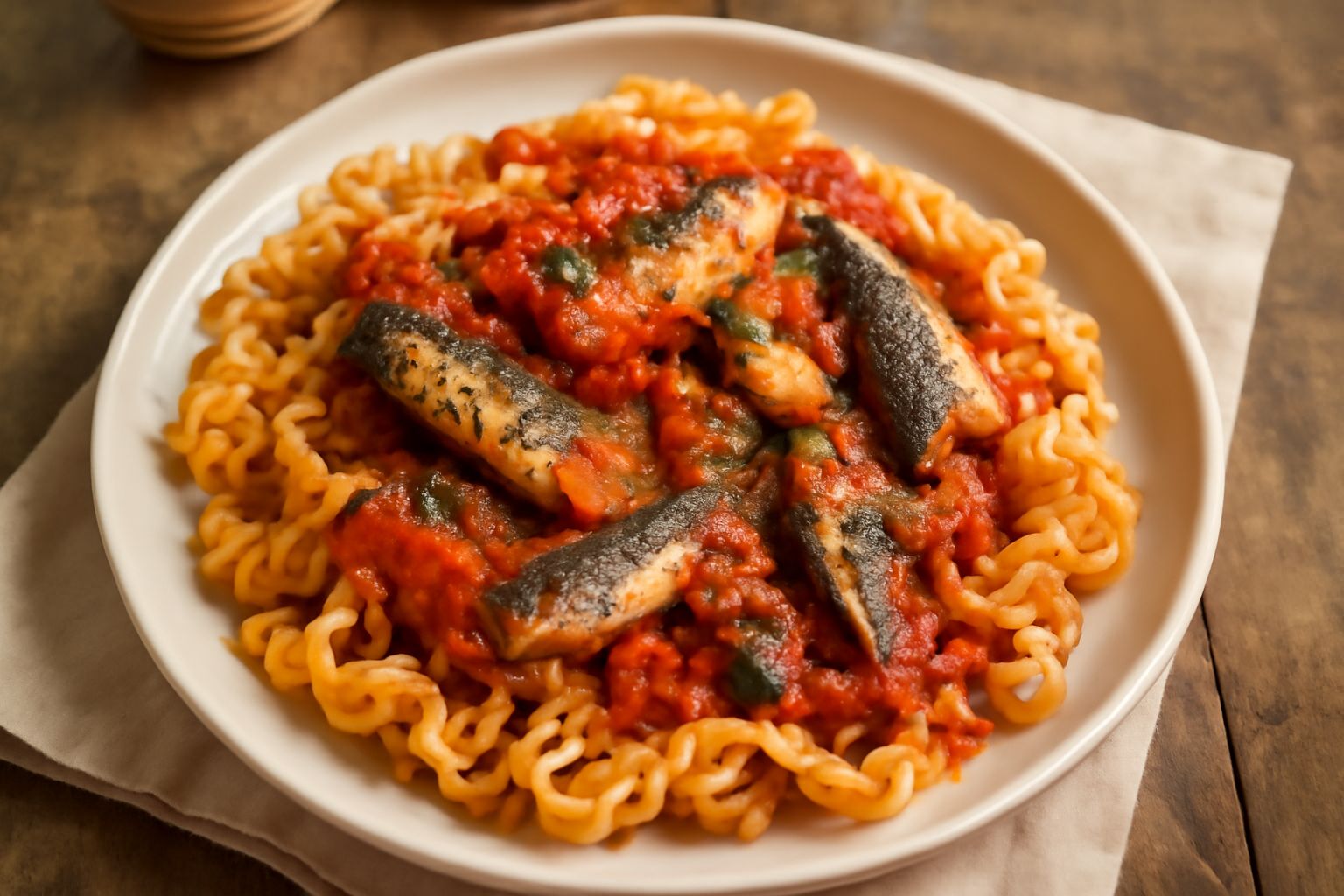 Pasta con le sardele