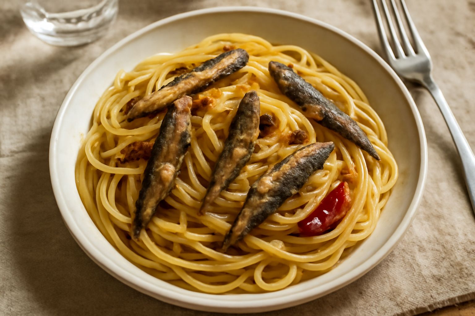 Pasta con le sardelle