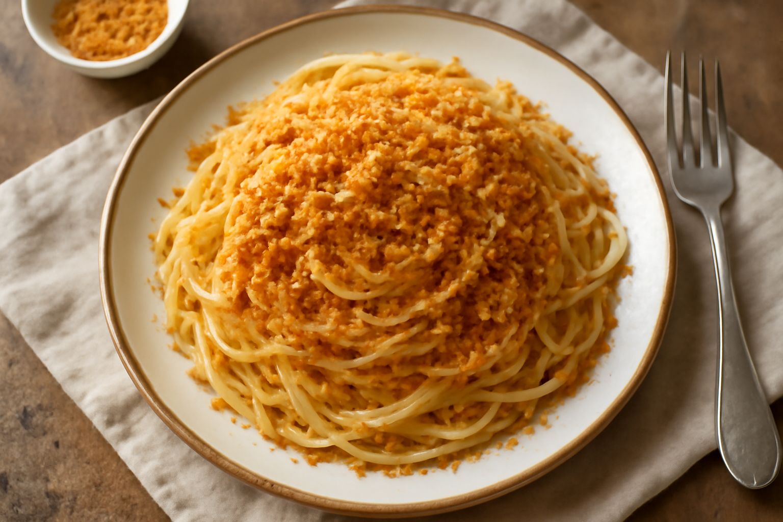 Pasta con pangrattato