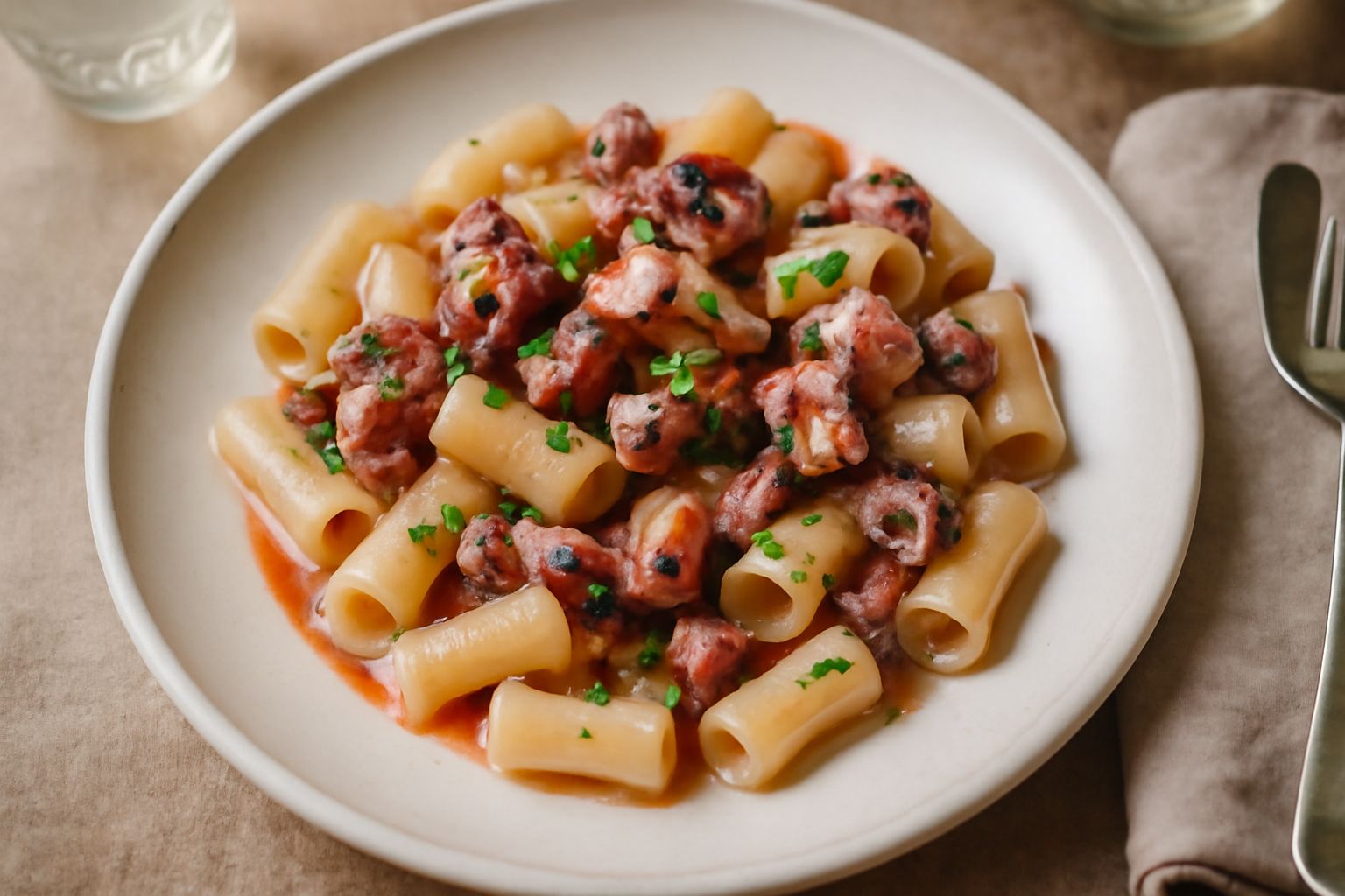 Pasta con polpo