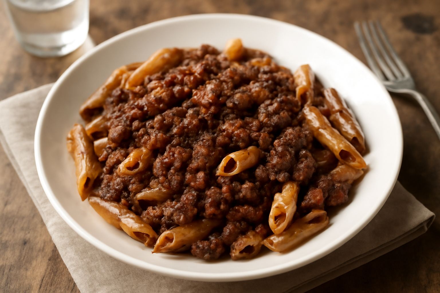 Pasta con ragù di fegatini