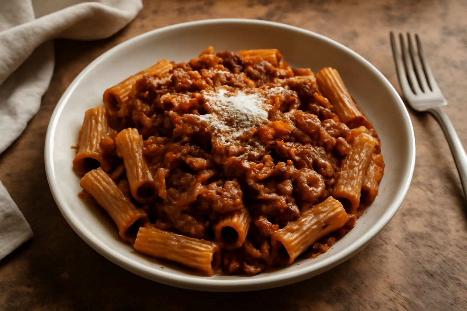 Pasta con ragù di trippa