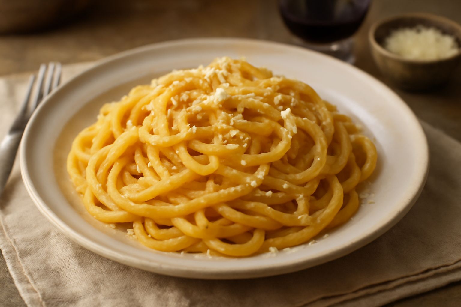 Pasta cu l'ova 'i riciu