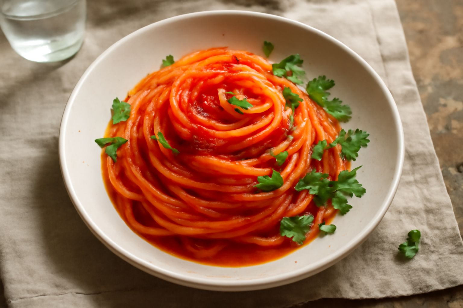 Pasta cù sarsa di pomu