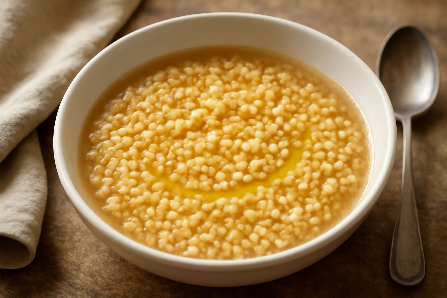 Pasta di semola in brodo