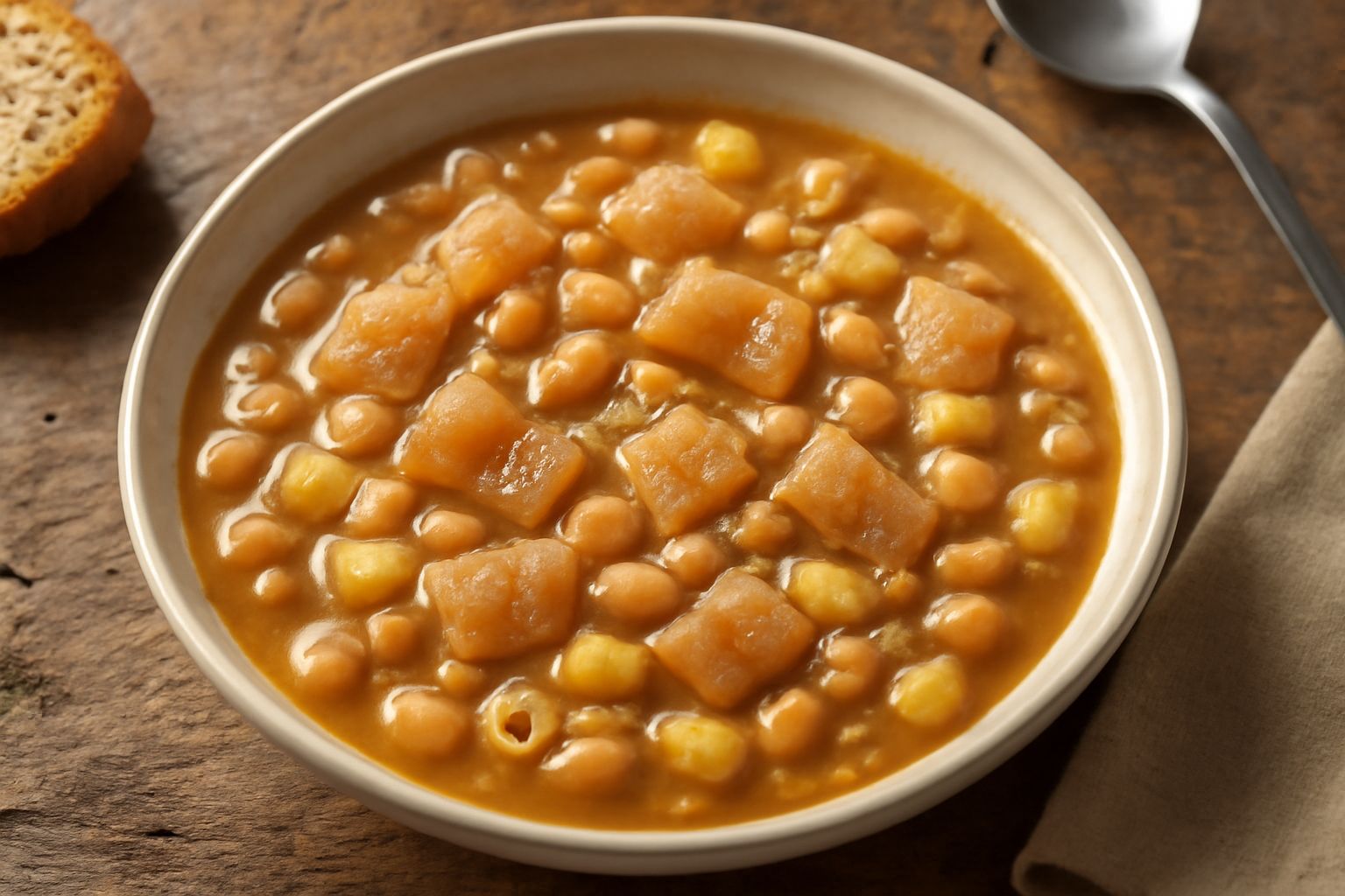 Pasta e fagioli con le cotiche