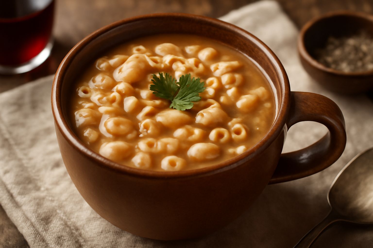 Pasta e fagioli in tazza