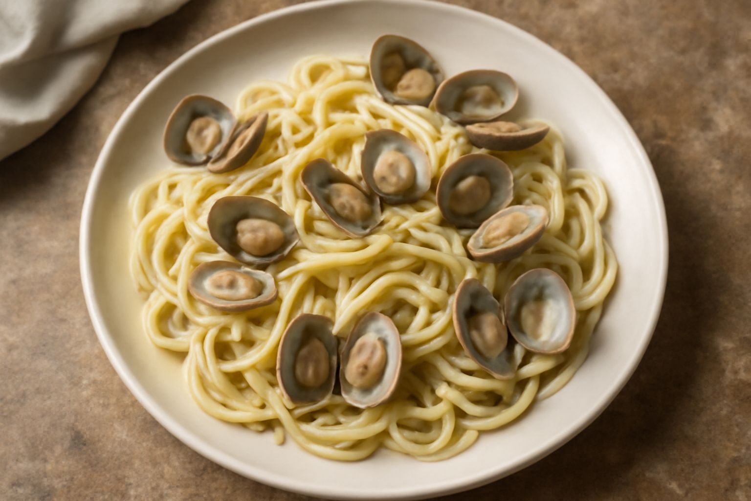 Pasta e molluschi d'acqua dolce