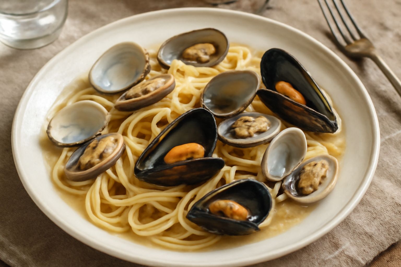 Pasta e molluschi poveri