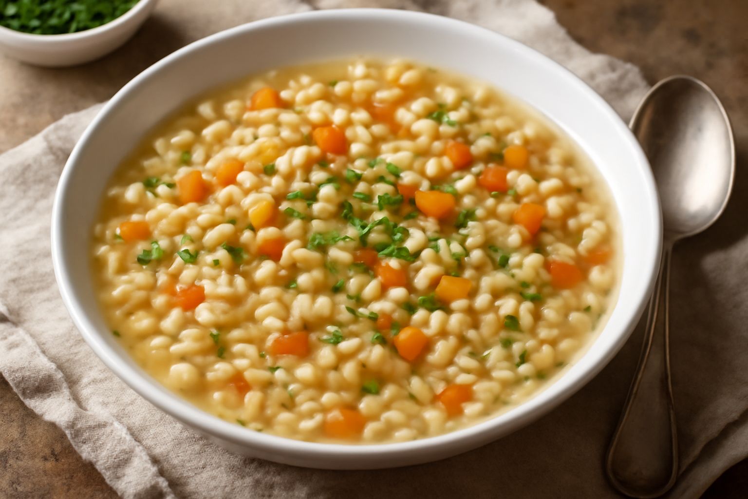 Pasta e orzo