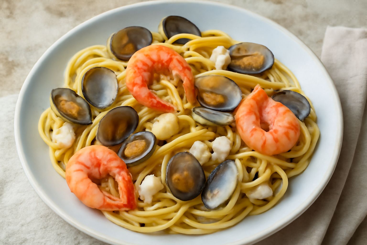 Pasta fredda ai frutti di mare