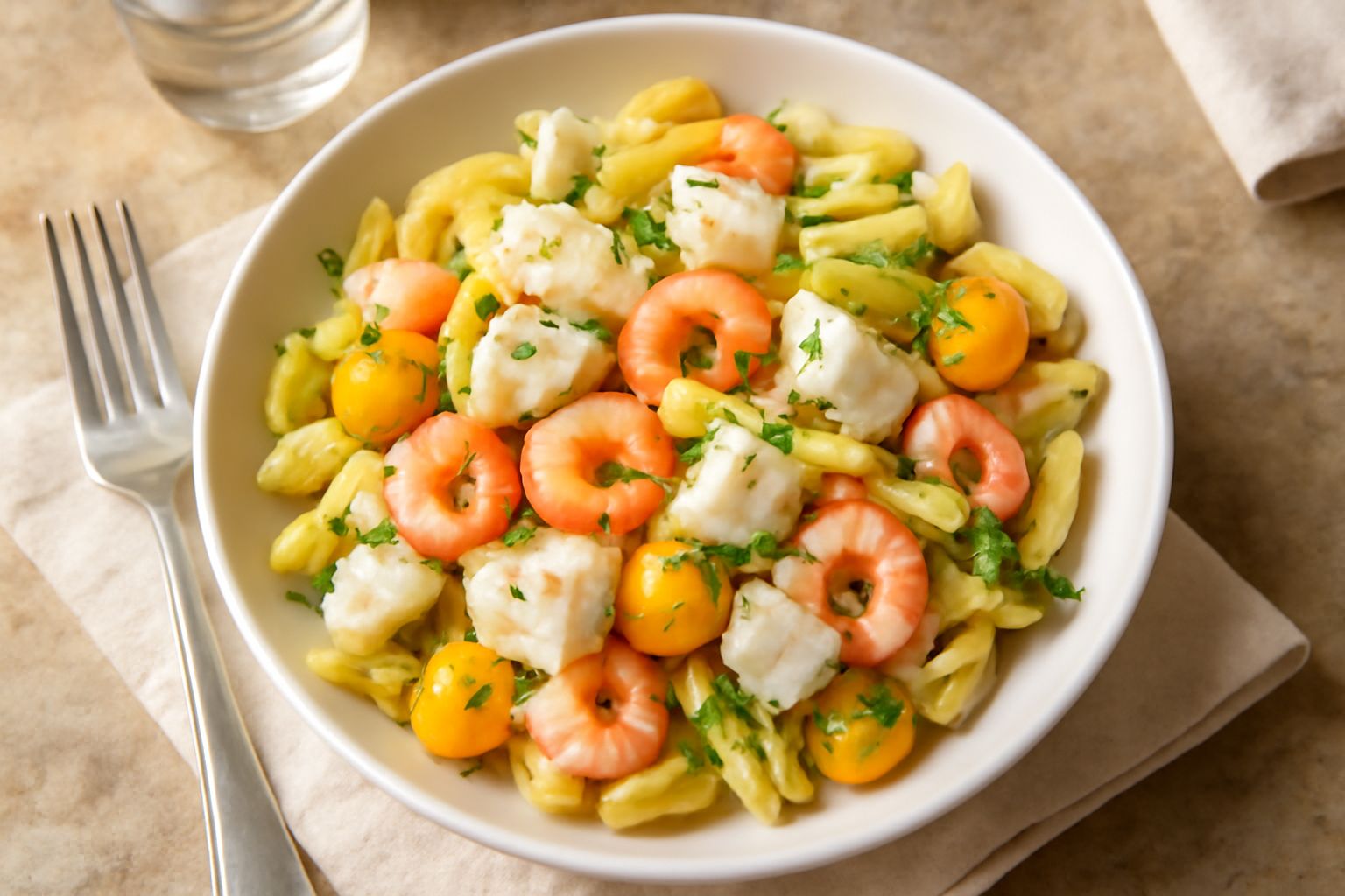 Pasta fredda al pesce