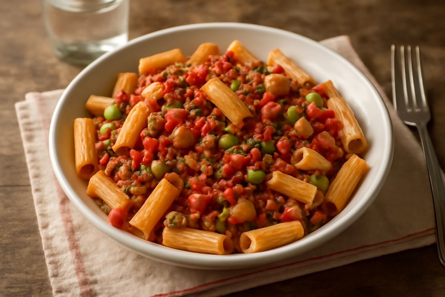 Pasta fredda al ragù freddo