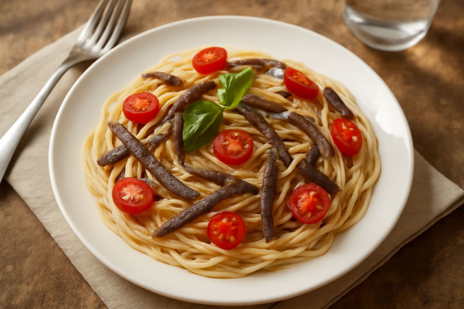 Pasta fredda ca' le acciughe