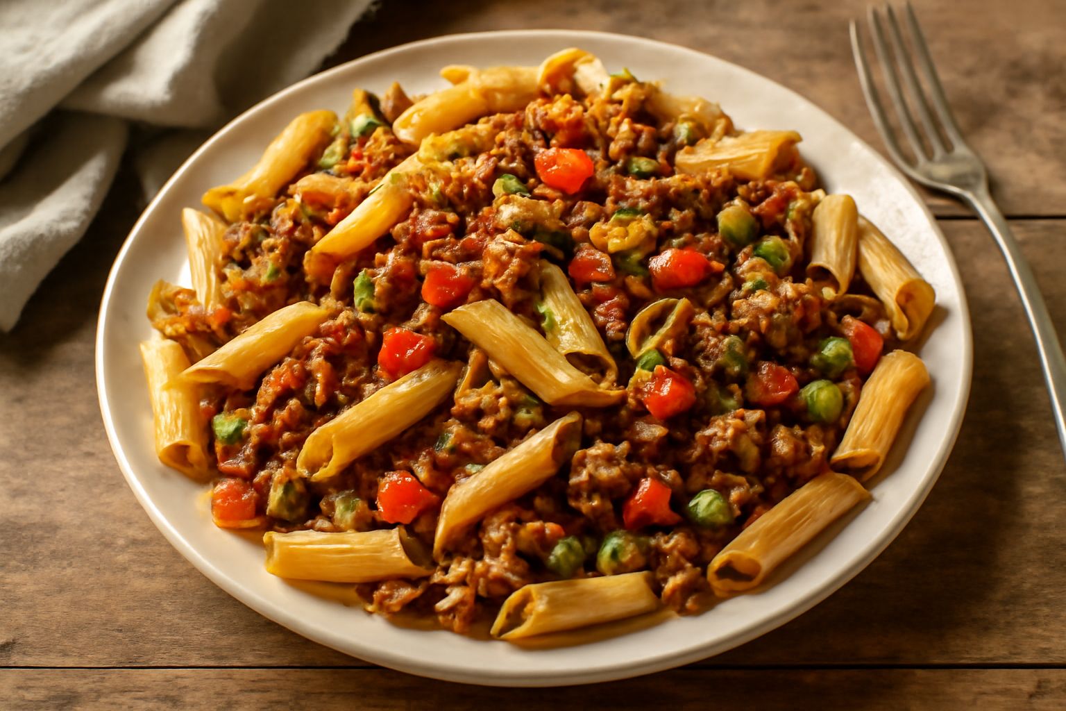 Pasta fredda con carne